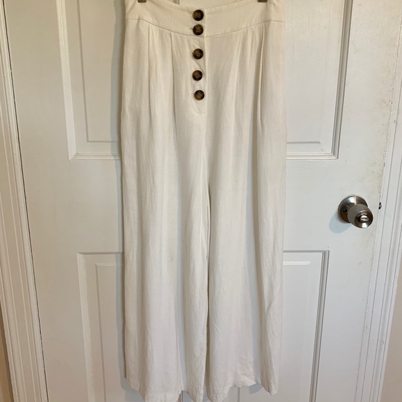 Top Shop button-up fabric pants - Picture 2 of 4